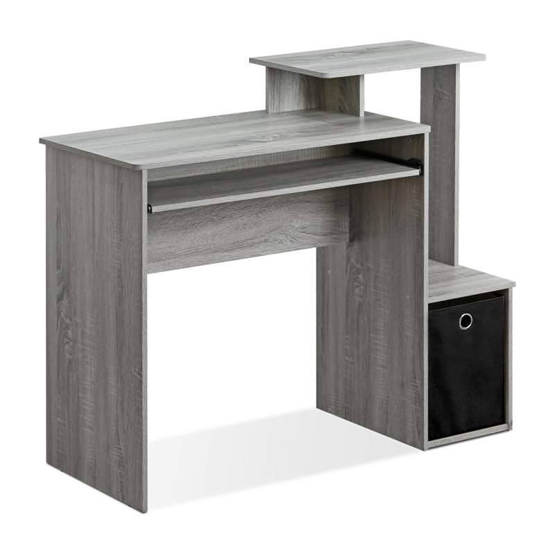 Bettyann Multipurpose Home Office Computer Writing Desk w/ Storage Bin, French Oak