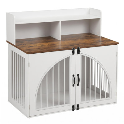 Dog Crate with Open Storage