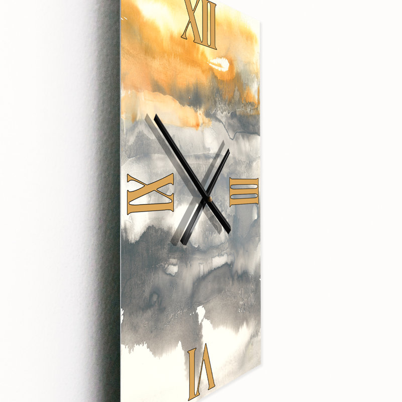 Horloge murale dorée Glamour Direction II, Grand
