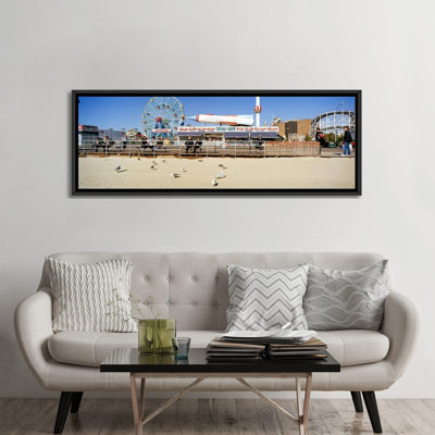 " Tourists At An Amusement Park, Coney Island, Brooklyn, New York City, New York State, USA " by Panoramic Images