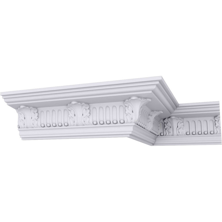 Échantillon - Moulure couronnée Colton Endurathane, H 3 1/4 po x P 3 1/8 po x F 4 3/8 po x L 12 po (répétition 4 5/8 po)