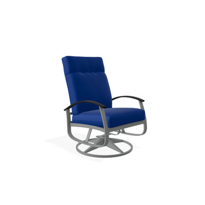 Chaise de patio pivotante avec coussins Askar