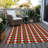 Machine Washable Indoor/Outdoor Xhevrie Red Rug-919250398