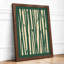 Bamboo in Green Japandi - Framed Print-540669266-540669269