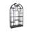 Dwain Arched Shape Display Unit with Multiple Shelves, Antique Black-712590566