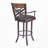 30" Arm Barstool with Pu upholstery