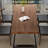 Nordic style iron and solid wood dining table set-106687015