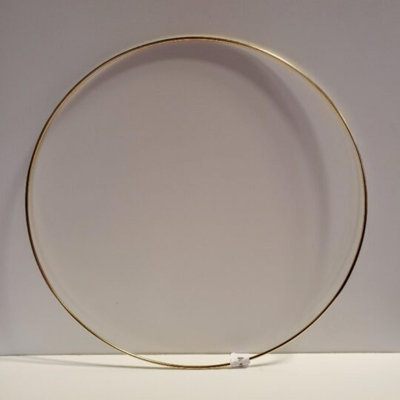Gold Colour Metal Ring Wreath Frame