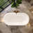 64" X 31'' Acrylic Freestanding Flatbottom Double Ended Soaking Bathtub, Glossy White