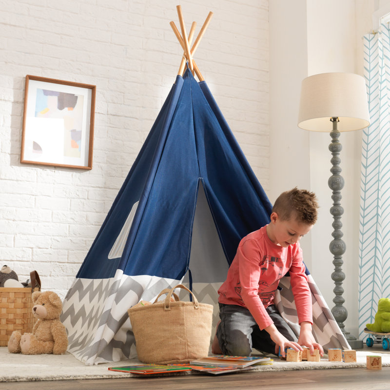 Triangular Play Tent, Blue