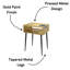 Set of 2 Galaxy Metal Bedside Tables-126626970