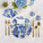 Royal Delft Elements Vegan Leather Round Pebble Placemat