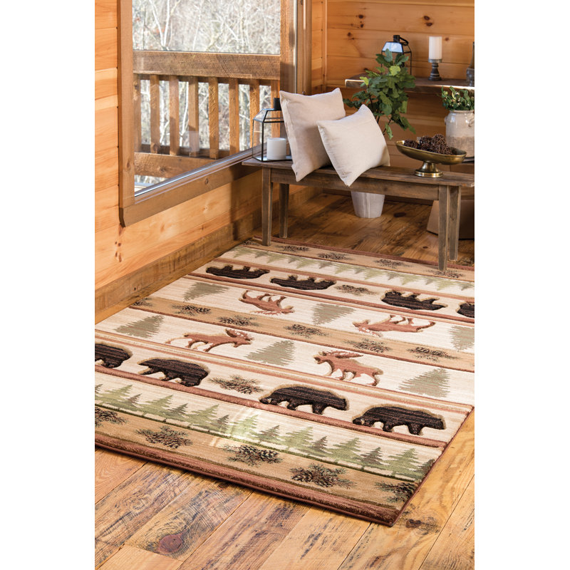 Tapis beige Eshelman Southwestern, Rectangle 7 pi 10 po x 10 pi 6 po