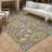 Machine Washable Indoor/Outdoor Chantille ACN2587 Floral Rug-829140954-829140948