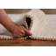 Tapis vert fait à la main de style Gabbeh 5 x 8 po