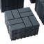 Carreaux de terrasse en plastique emboîtables