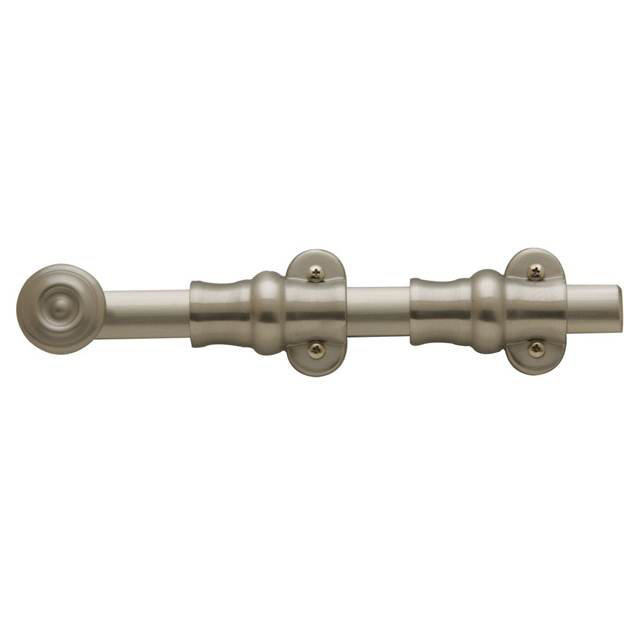 Ornamental Surface Bolt, 9.1" H x 2.8" W x 2.2" D, Satin Nickel