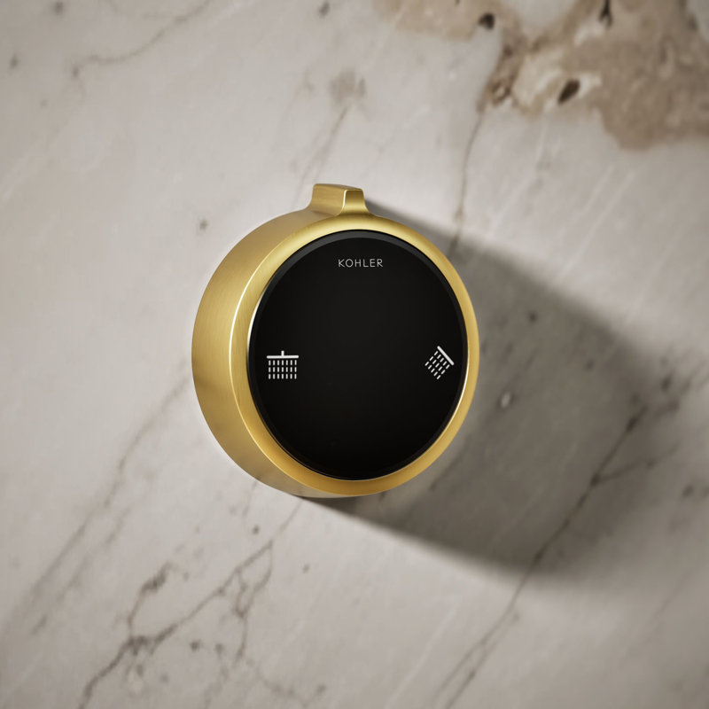 Anthem Duo Two-Outlet Shower Digital Control, Brushed Brass