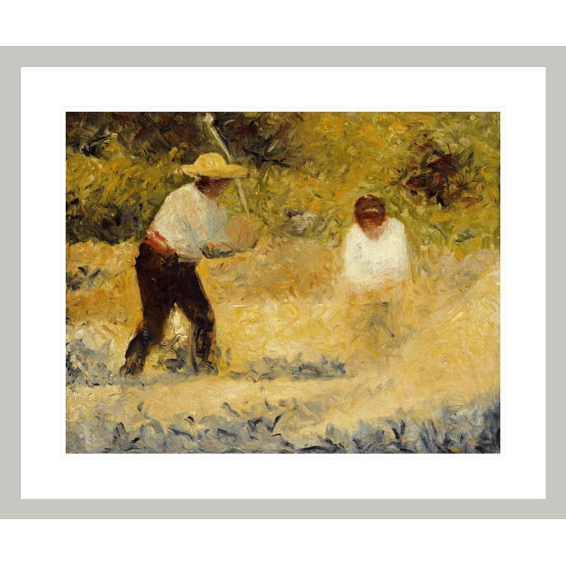 «The Stone Heap» par Georges Seurat, impression giclée sur cadre, 23.5" H x 28.13" W
