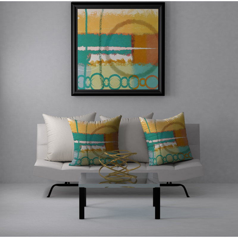  Housse et insert de coussin carré droit Right, 20 po X 20 po