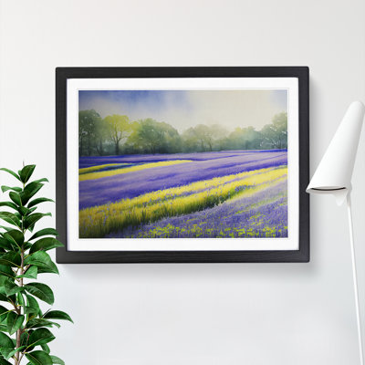 Serene Bluebell Field Vol.5 - Framed Print