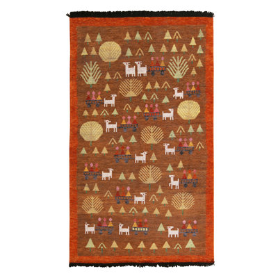 Burano Hand Knotted Wool Animal Print Area Rug