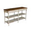 Console en bois avec tablette ouverte