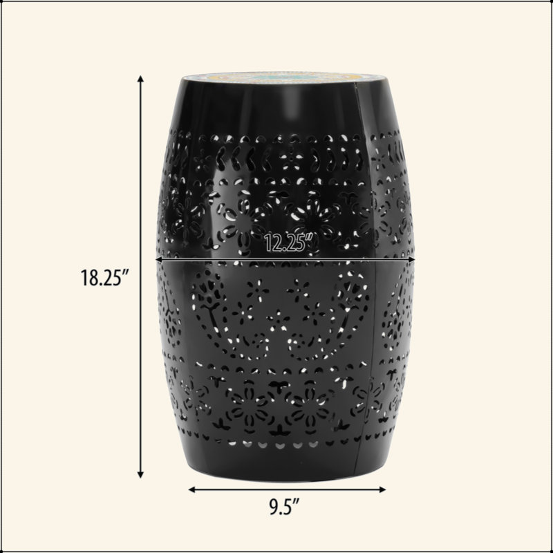 Table d'appoint polyvalente en mosaïque avec un design élégant pour une utilisation intérieure et extérieure