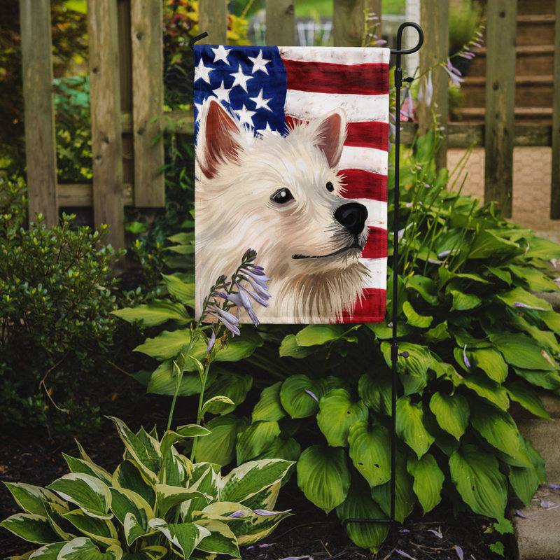 Polyester à 2 côtés 15 x 11 po drapeau de jardin, Spitz indien