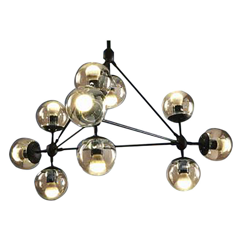Kane 10 - Light Black Geometric Pendant