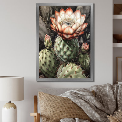 " Blossoming Cactus Flower I "