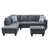 Dark Gray Polyester Blend selected