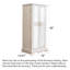 18 " W Solid Wood Jewelry Armoire