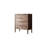 Modern Black Walnut Storage Entrance Cabinet Solid Wood Accent Chest