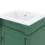 Ensemble de meuble-lavabo autonome 18 po avec lavabo, armoire à une porte et tablette réglable, finition en bois-1674123660