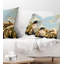 Coussin Futuristic Gold Machine - Cars