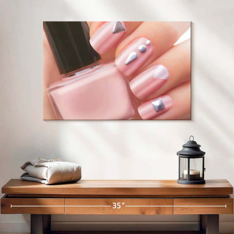 Shuttleworth Pretty Pink Nails, 8" H x 12" W
