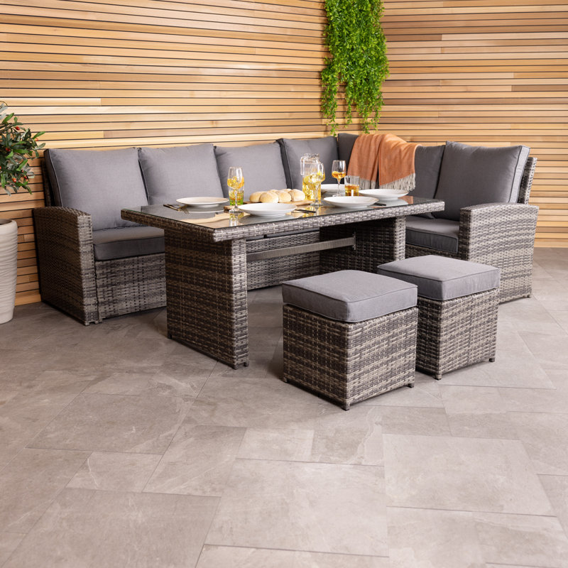 Anthony 6 Seater Dining Set with Cushions