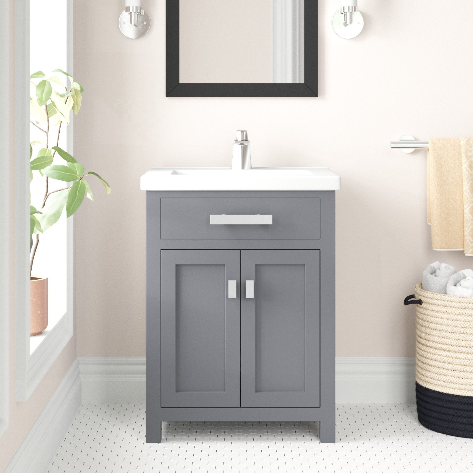 Caitlyn 24'' Single Bathroom Vanity, Cashmere Grey