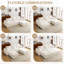 Canapé-repose-pieds beige