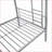Twin Over Twin Metal Bunk Bed Frame - Silver, Sturdy Quiet, No Box Spring Needed, Space-Saving for Bedrooms-2014875630