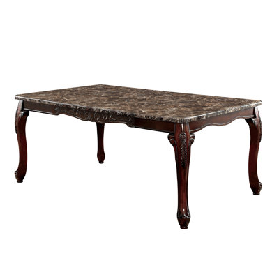 Abruscato Faux Marble Top Dining Table