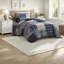 Ensembles de literie en coton de qualité supérieure, patchwork simple TG bleu pour maison moderne