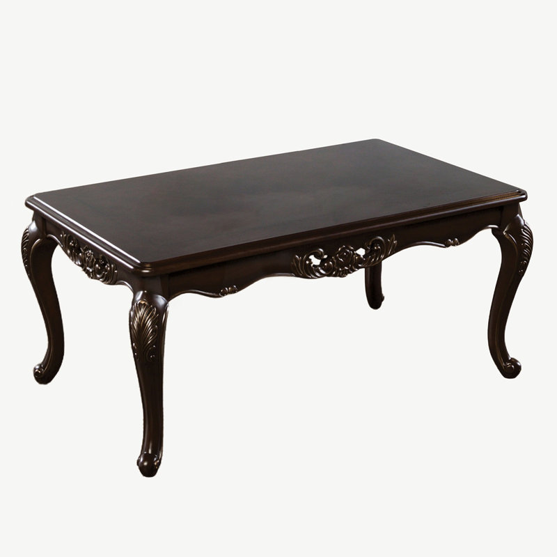 Table basse traditionnelle 47,6 ", noyer foncé