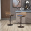 Tabourets pivotants de style moderne à hauteur de comptoir réglable pour chaises de patio extérieures avec repose-pieds-562542650