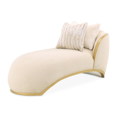 Scotts Square Chaise - Cornsilk/Light Champagne