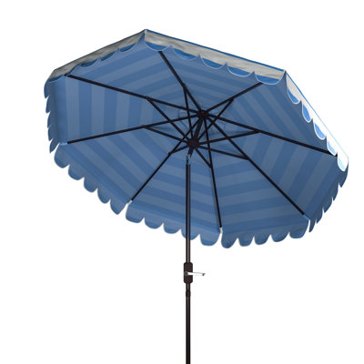 Parasol de marché Natalee de 108 po à bord festonné et à toit inclinable