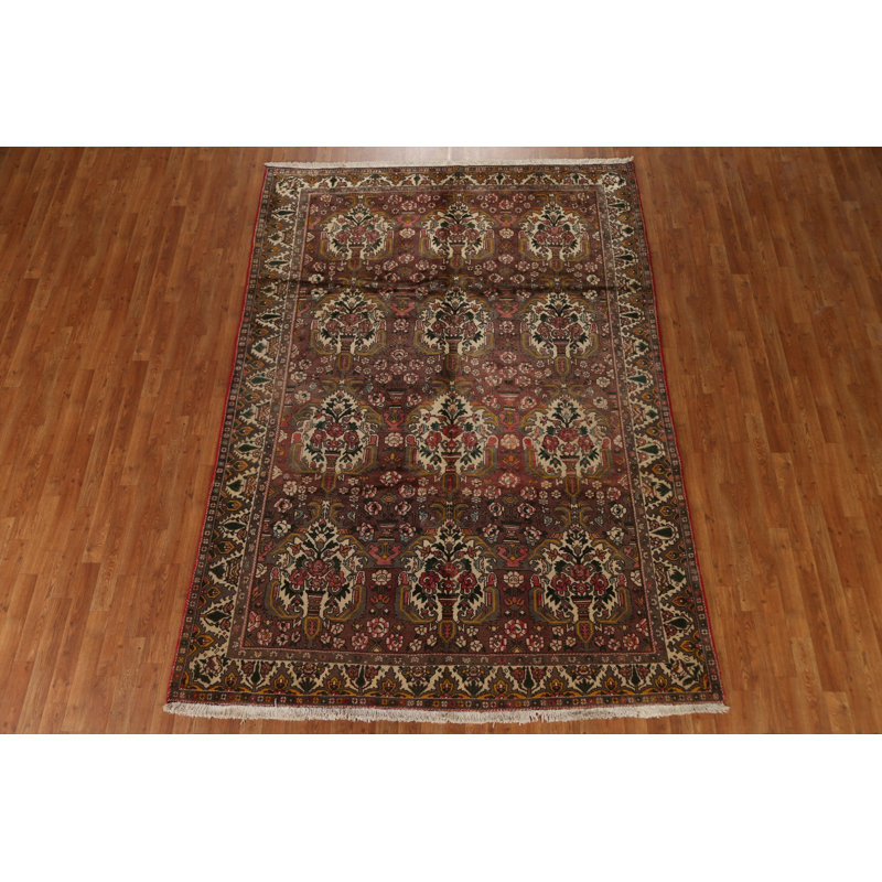 Tapis rétro en laine 7 x 9