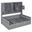Lit de jour en bois avec système de levage hydraulique, armoire latérale et tablette multifonctionnelle-2134539891-2134539901
