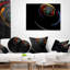 Fractale 3D à rayures cerclées - coussin imprimé abstrait-31278420-31278424